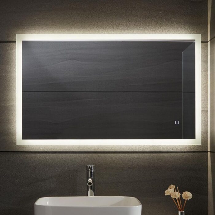 Aquamarin Koupelnové zrcadlo s LED osvětlením, 50 x 70 cm 80784
