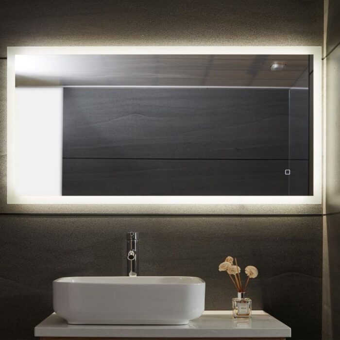 Aquamarin Koupelnové zrcadlo s LED osvětlením, 120 x 60 cm 80787 - Image 2