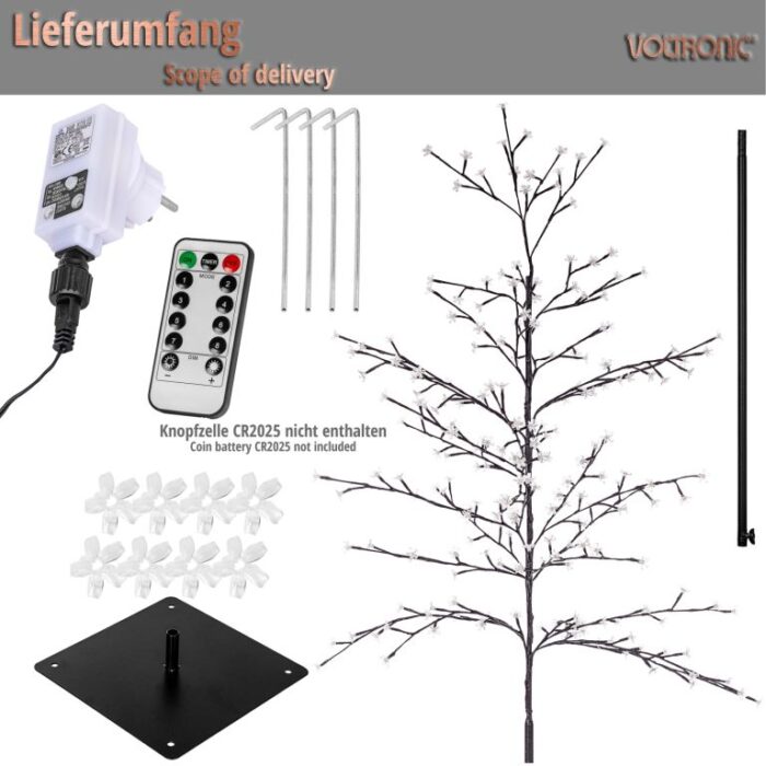 VOLTRONIC® 84889 VOLTRONIC Třešňový květ 180 cm s osvětlením, 220 LED - Image 2