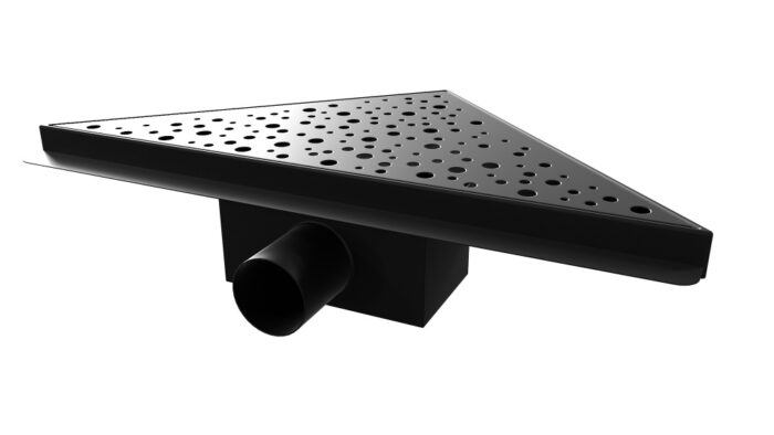 WellMall B-TRIANGL 30 Black Odtoková vpusť rohová - Image 2