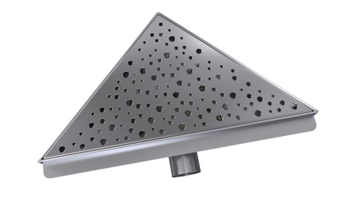 WellMall B-TRIANGL 30 Chrom Odtoková vpusť rohová