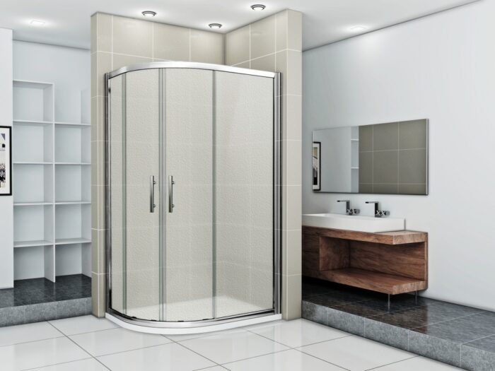WellMall NATALI 100 x 80 Grape Sprchová zástěna asymetrická - Image 2