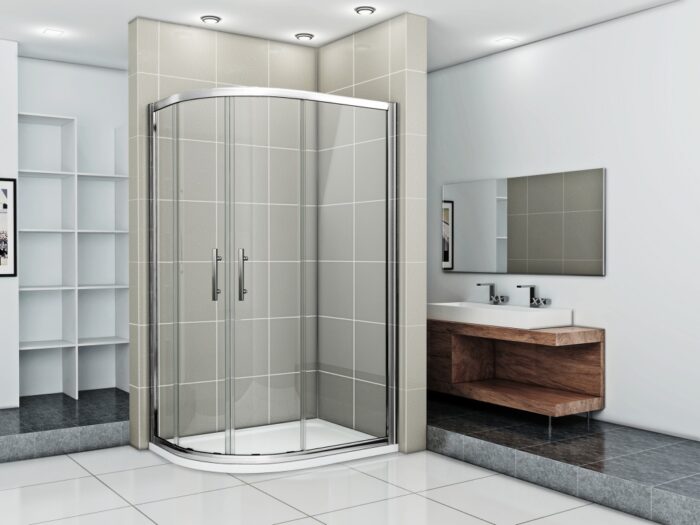 WellMall NATALI 120 x 90 Clear Sprchová zástěna asymetrická - Image 2