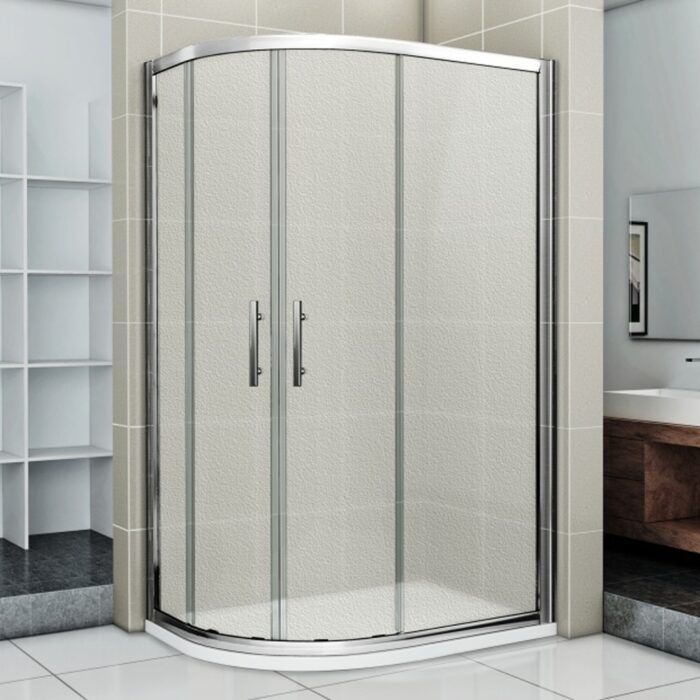 WellMall NATALI 120 x 90 Grape Sprchová zástěna asymetrická