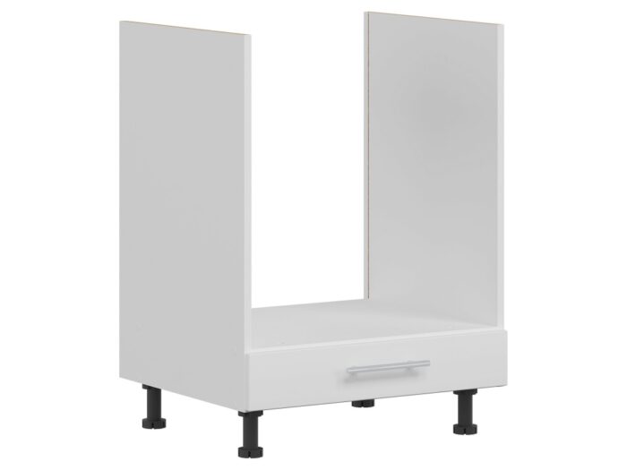COLBY, dolní skříňka D60P pro vestavnou troubu, bílý lesk