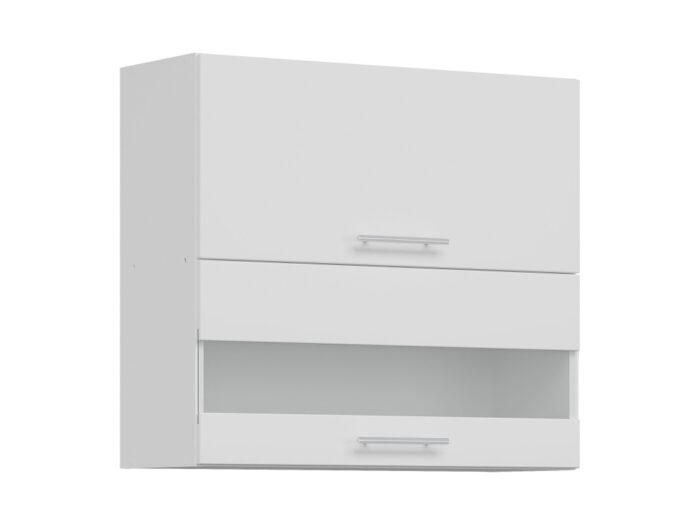 COLBY, horní vitrína G80W, bílý lesk