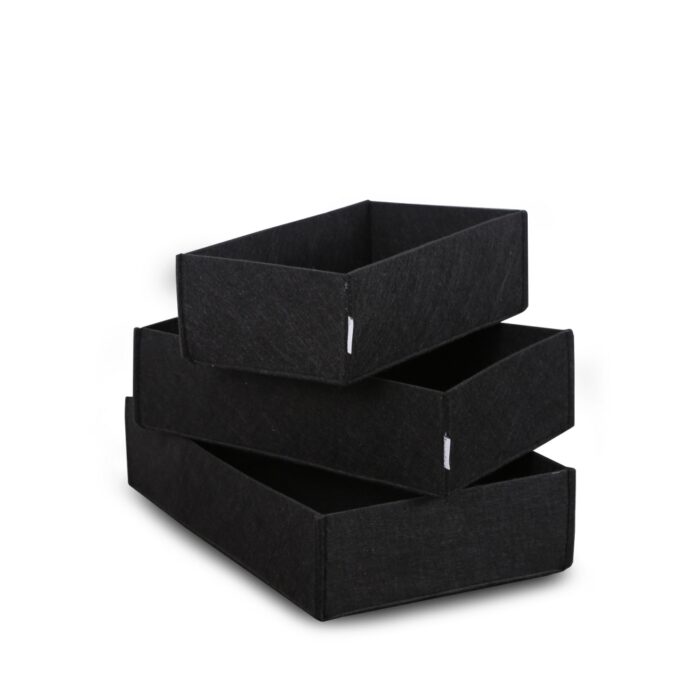 Dekorativní úložné boxy 3 ks, 32 x 21 x 7,5 cm